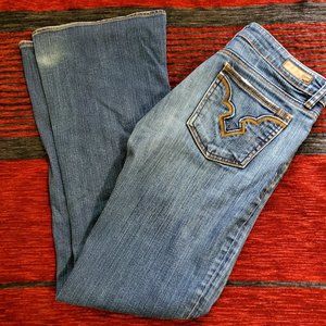 Stylish Blue Flare Jeans by Buffalo